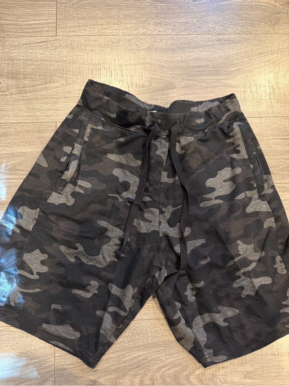 Jockey Men's Camouflage Drawstring Shorts - Black/Grey